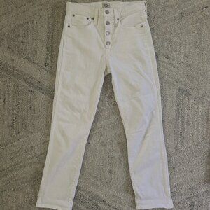 JCrew Size 27 (US4) White Vintage Straight Jeans
